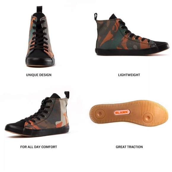 BLANX Unisex  PETER ODOR ZAMBO HIGH-TOP XY // MULTICOLOR size 12 M - Picture 6 of 9